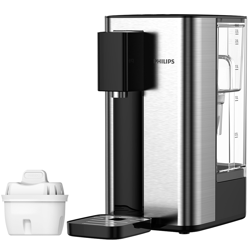 Dispensador de agua caliente Philips ADD5906S (filtra PFAS) compatible con BRITA