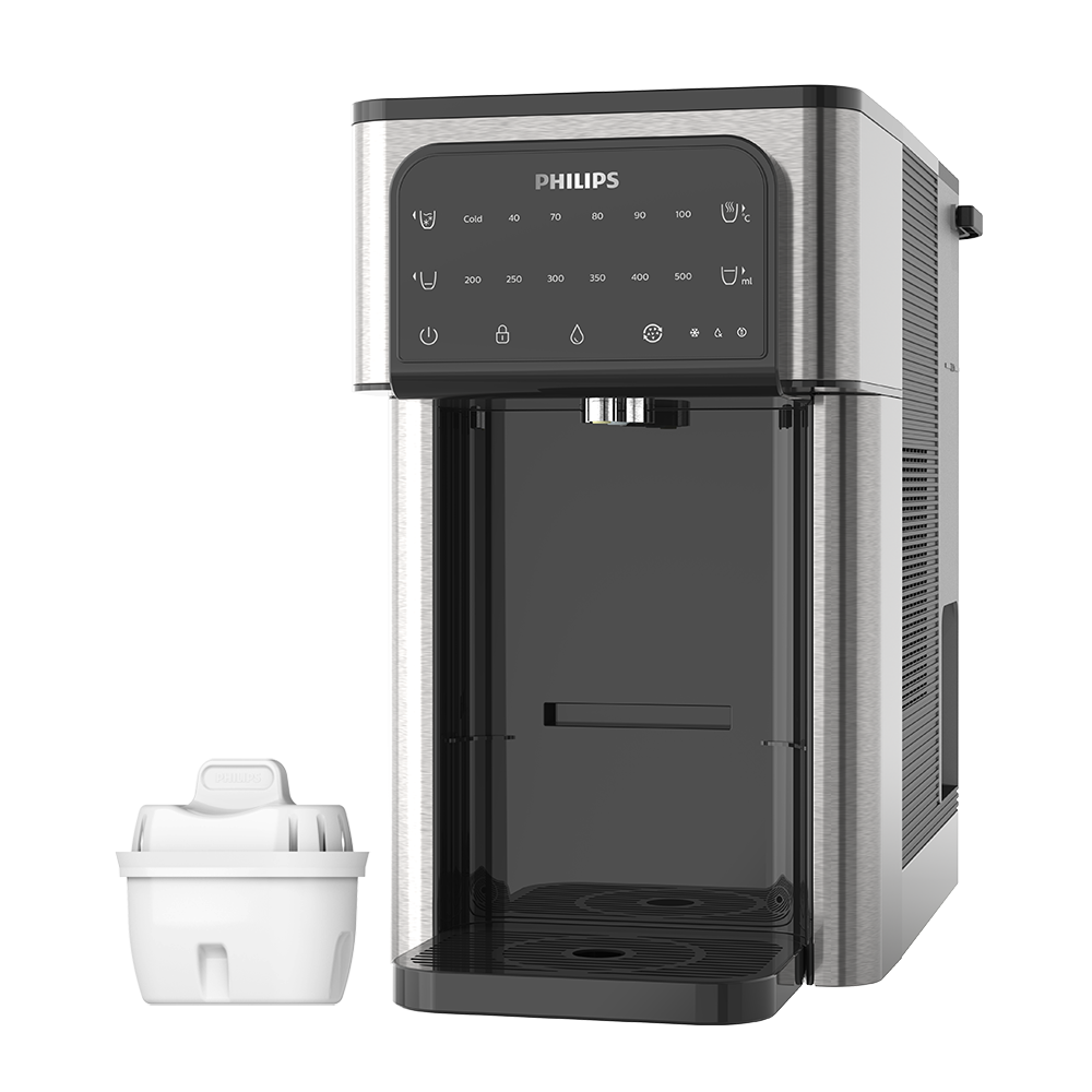 Dispensador de agua todo en uno Philips para agua caliente + fría ADD5980M (filtra PFAS) compatible con BRITA