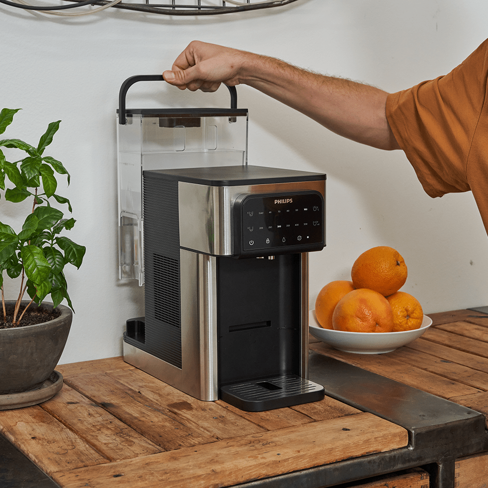 Dispensador de agua todo en uno Philips para agua caliente + fría ADD5980M (filtra PFAS) compatible con BRITA