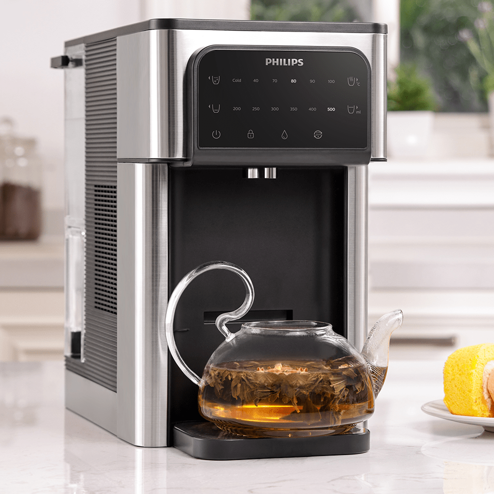Dispensador de agua todo en uno Philips para agua caliente + fría ADD5980M (filtra PFAS) compatible con BRITA