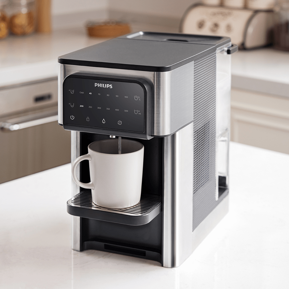 Dispensador de agua todo en uno Philips para agua caliente + fría ADD5980M (filtra PFAS) compatible con BRITA