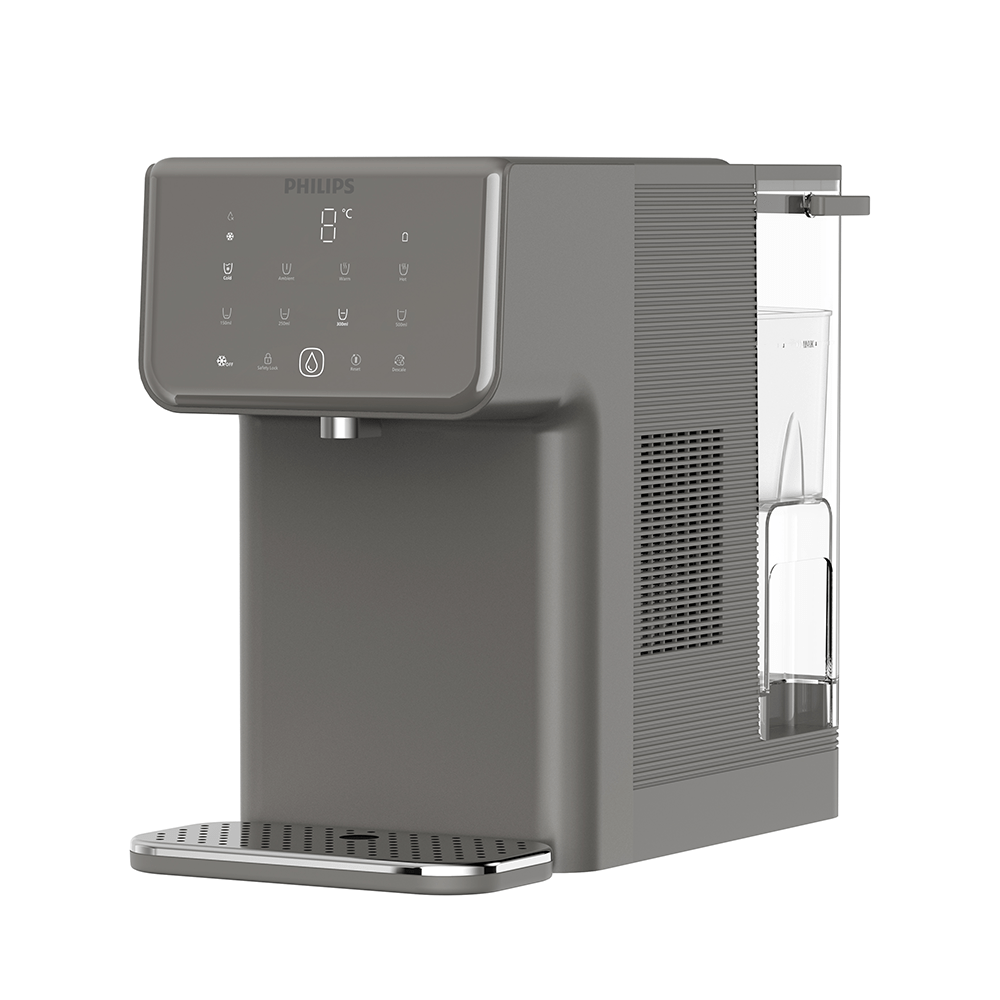 Dispensador de agua todo en uno Philips para agua caliente + fría ADD5981GR (filtra PFAS) compatible con BRITA