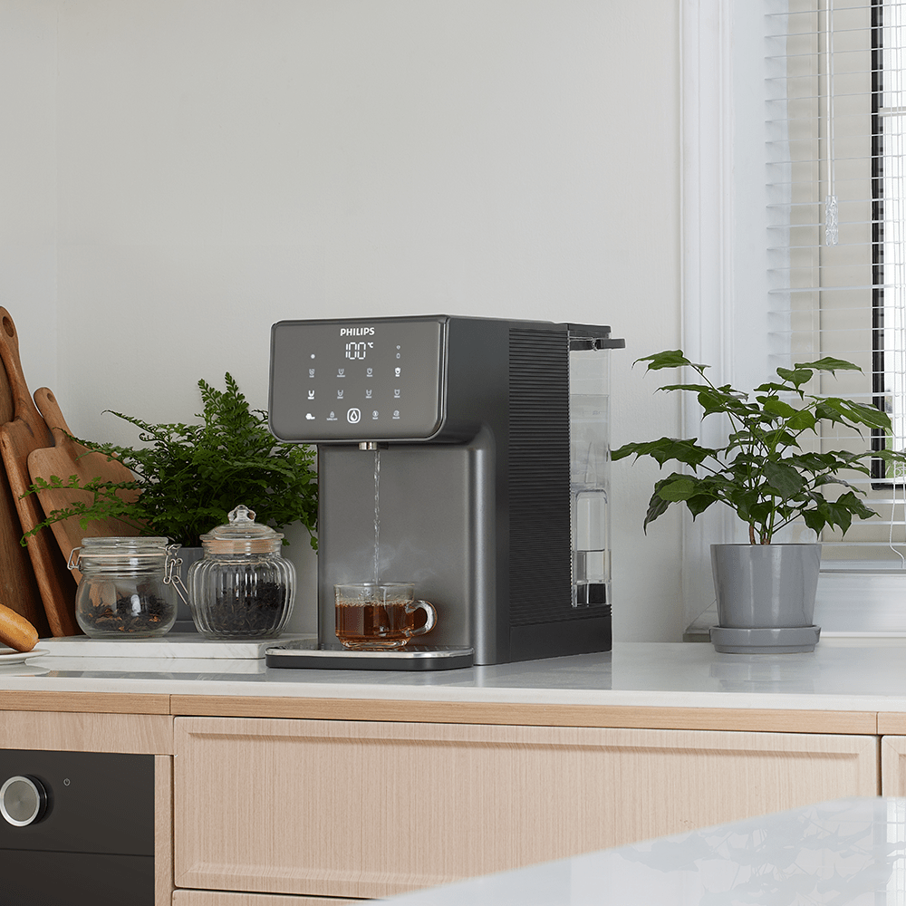 Dispensador de agua  caliente y fría  Philips ADD5981GR (filtra PFAS) compatible con BRITA