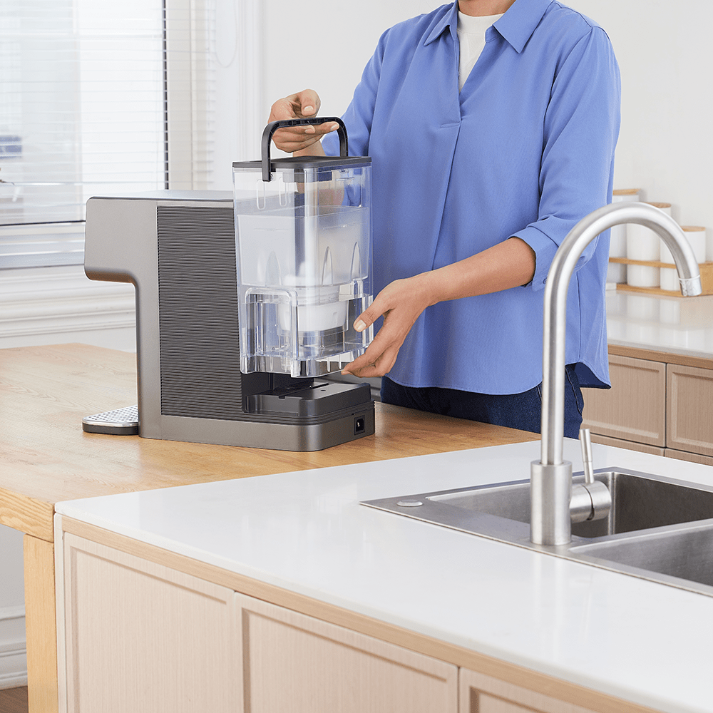 Dispensador de agua  caliente y fría  Philips ADD5981GR (filtra PFAS) compatible con BRITA