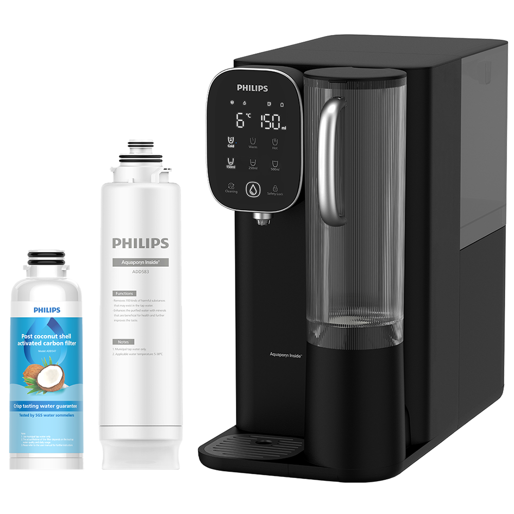 Dispensador de agua por ósmosis inversa Philips ADD6912BK - agua caliente y fría