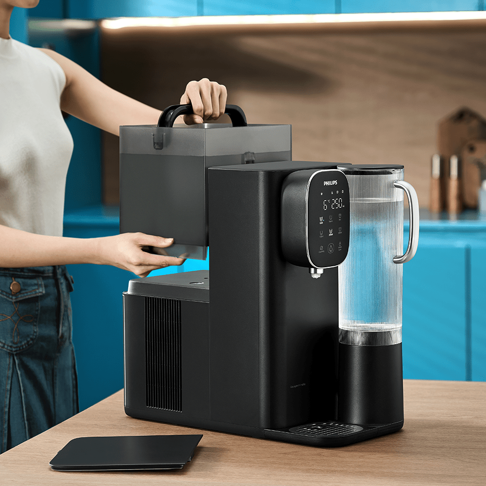 Dispensador de agua por ósmosis inversa Philips ADD6912BK - agua caliente y fría