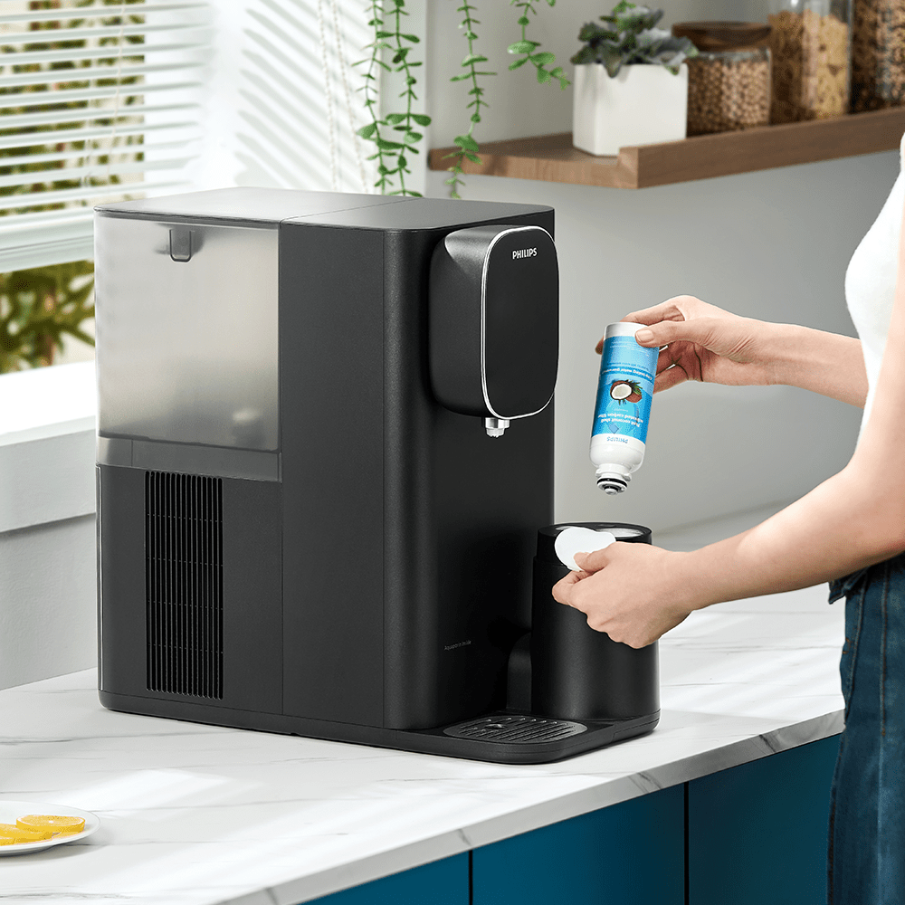 Dispensador de agua por ósmosis inversa Philips ADD6912BK - agua caliente y fría