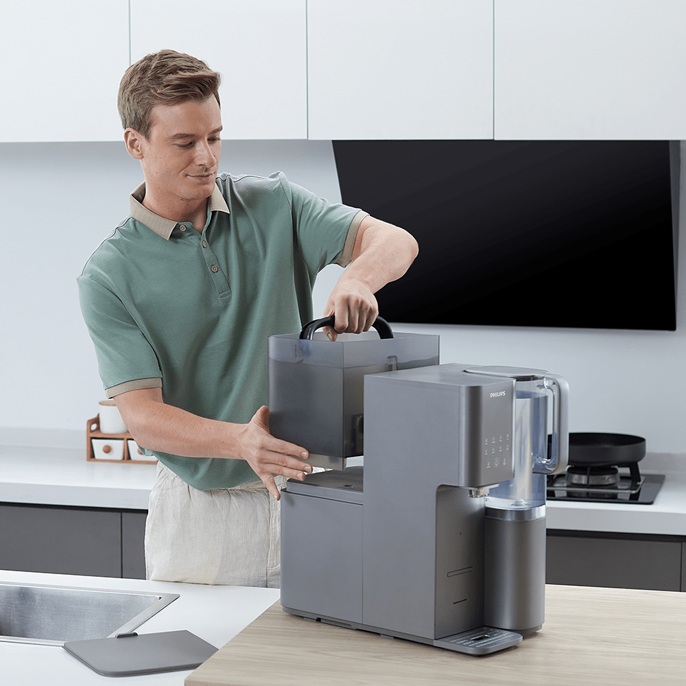 Dispensador de agua por ósmosis inversa Philips ADD6921DG - agua fría y caliente (filtra PFAS)