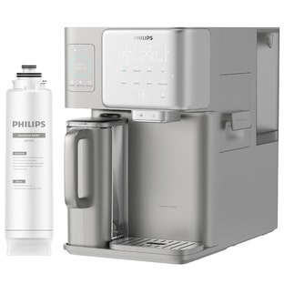 Dispensador de agua por ósmosis inversa Philips agua fría y caliente + hielo ADD6922DG (filtra PFAS)