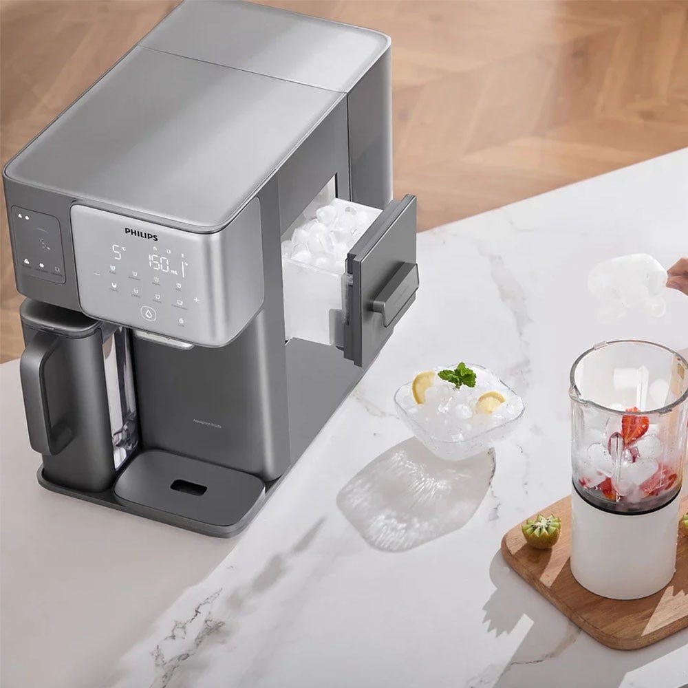 Dispensador de agua por ósmosis inversa Philips agua fría y caliente + hielo ADD6922DG (filtra PFAS)
