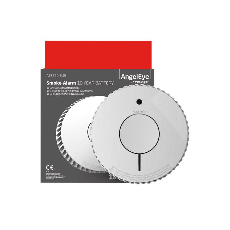 Detector de Humo AngelEye AE-6620-EUR con batería de 10 años