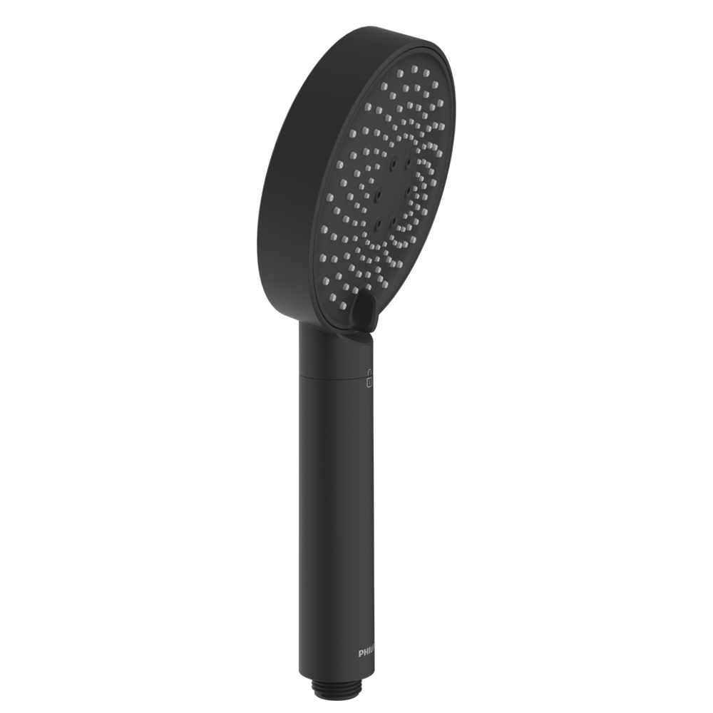 Philips Cabezal de Ducha con Filtro Negro ASH1516BK (reducción de cloro, plomo y pesticidas)