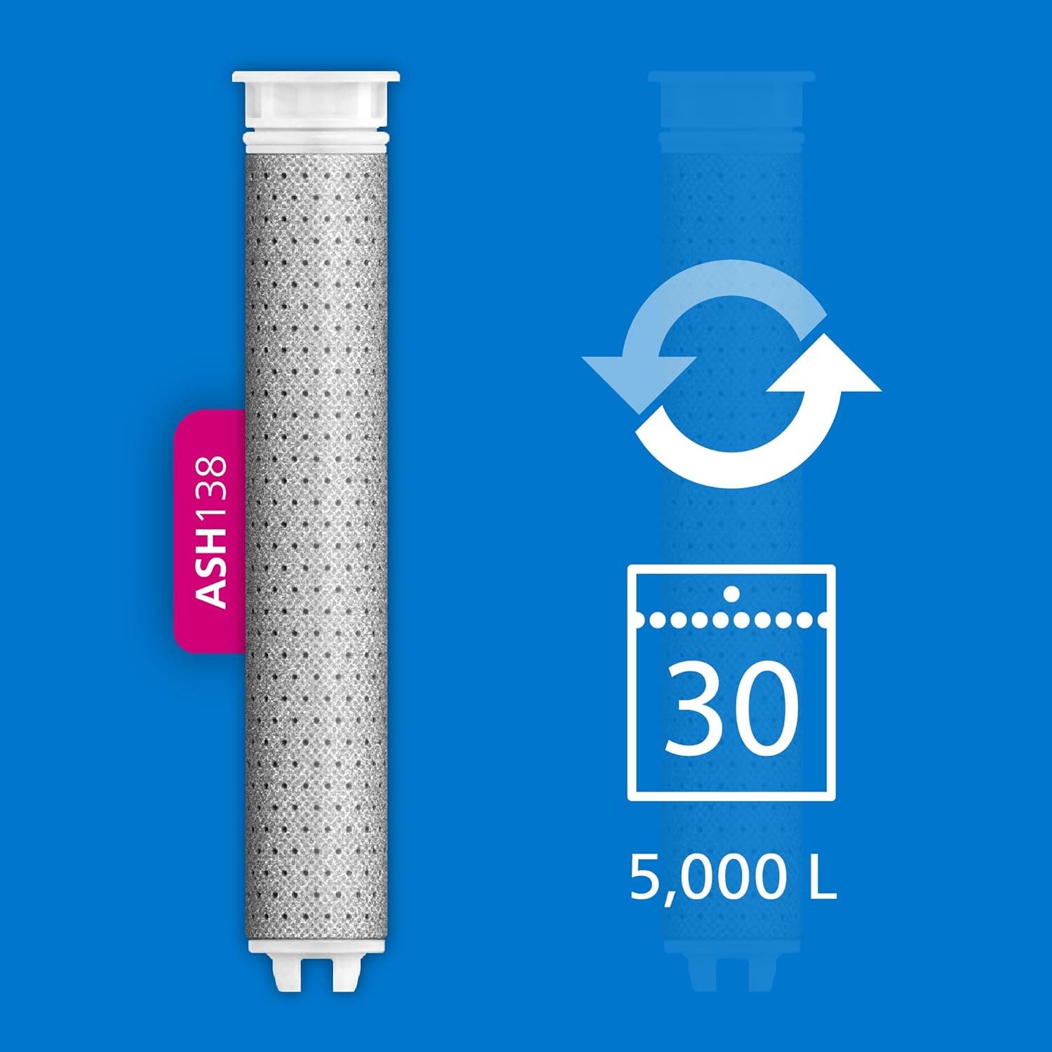 Alcachofa de ducha con filtro Philips ASH1516CH (reducción de cloro, plomo y pesticidas)