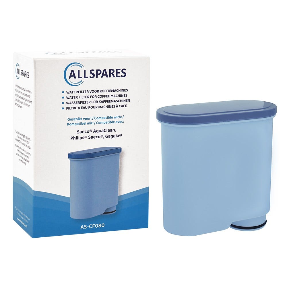 Kit de mantenimiento para cafetera Filtro de agua + descalcificador compatible con Philips / Saeco