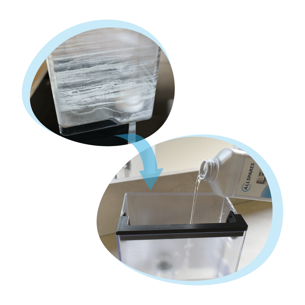 Kit de mantenimiento para cafetera Filtro de agua + descalcificador compatible con Philips / Saeco