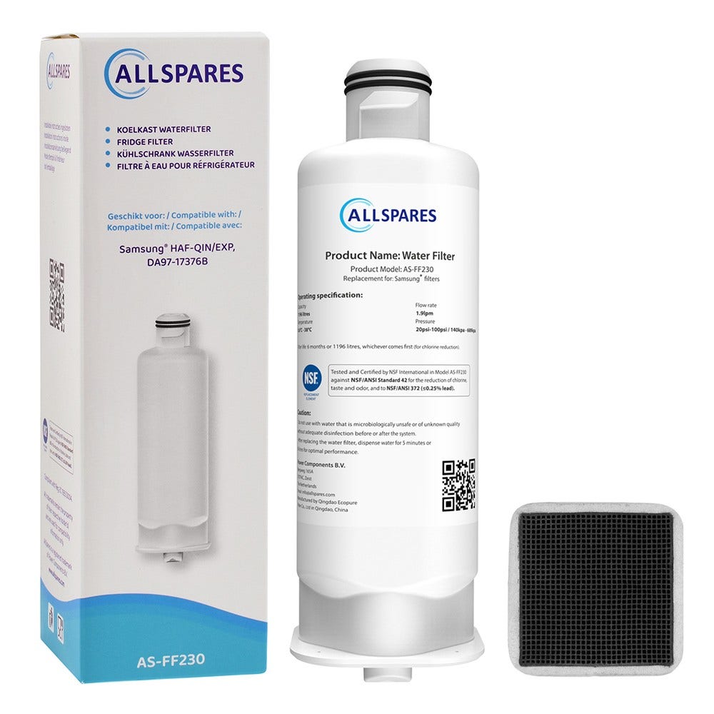 Set de recambio con filtro de aire + filtro de agua para frigorífico Samsung