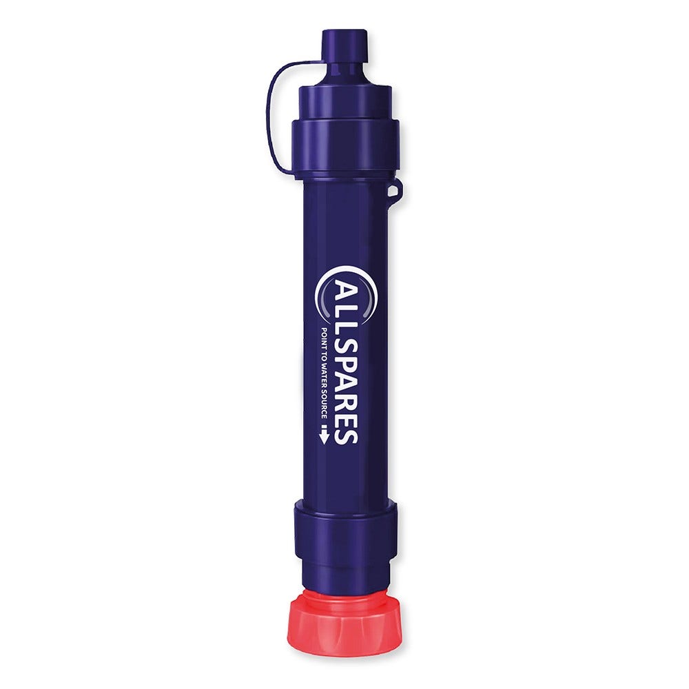 Kit de emergencia con filtro de agua mediano - Kit de preparación con filtros de agua para emergencias