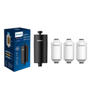 Filtro de Ducha Philips Negro + 3 Filtros – Universal