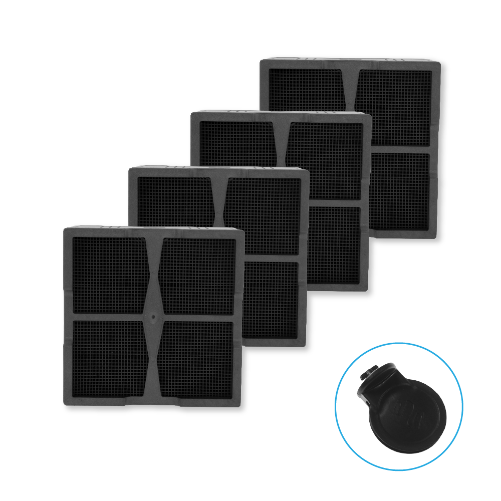Filtro cerámico compatible con Elica NikolaTesla KIT0120952 (4 uds.)