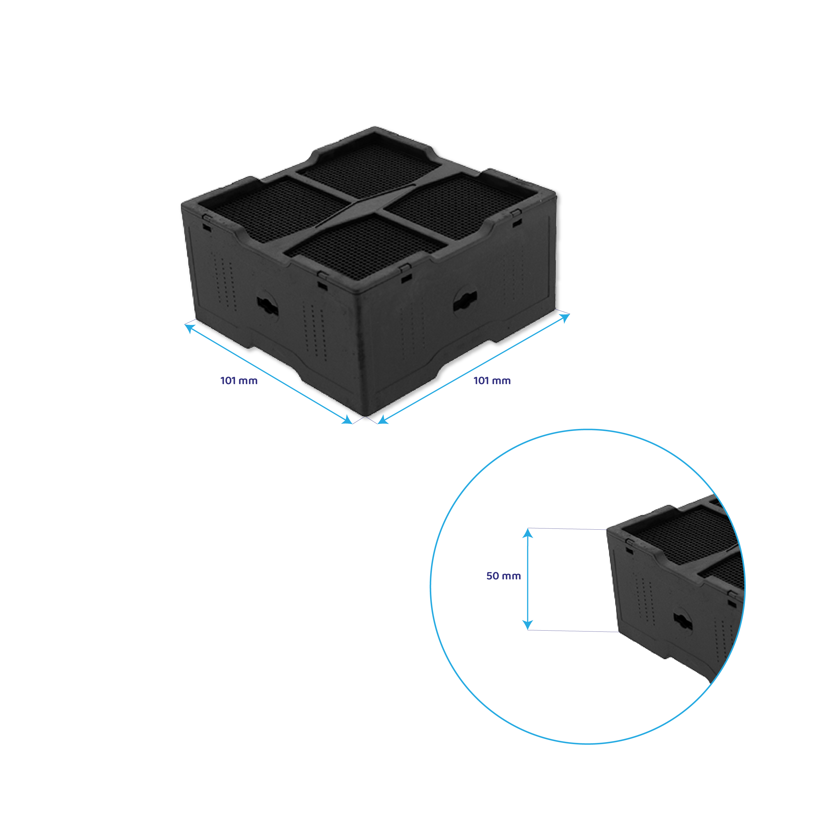 Filtro cerámico compatible con Elica NikolaTesla KIT0120952 (4 uds.)