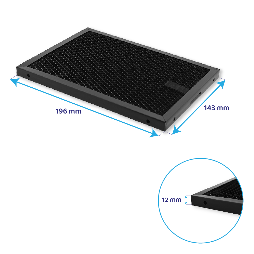 Filtro de carbono regenerable compatible con Progress 140237131010
