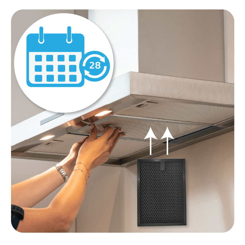 Filtro de carbono regenerable compatible con Electrolux 140237131010
