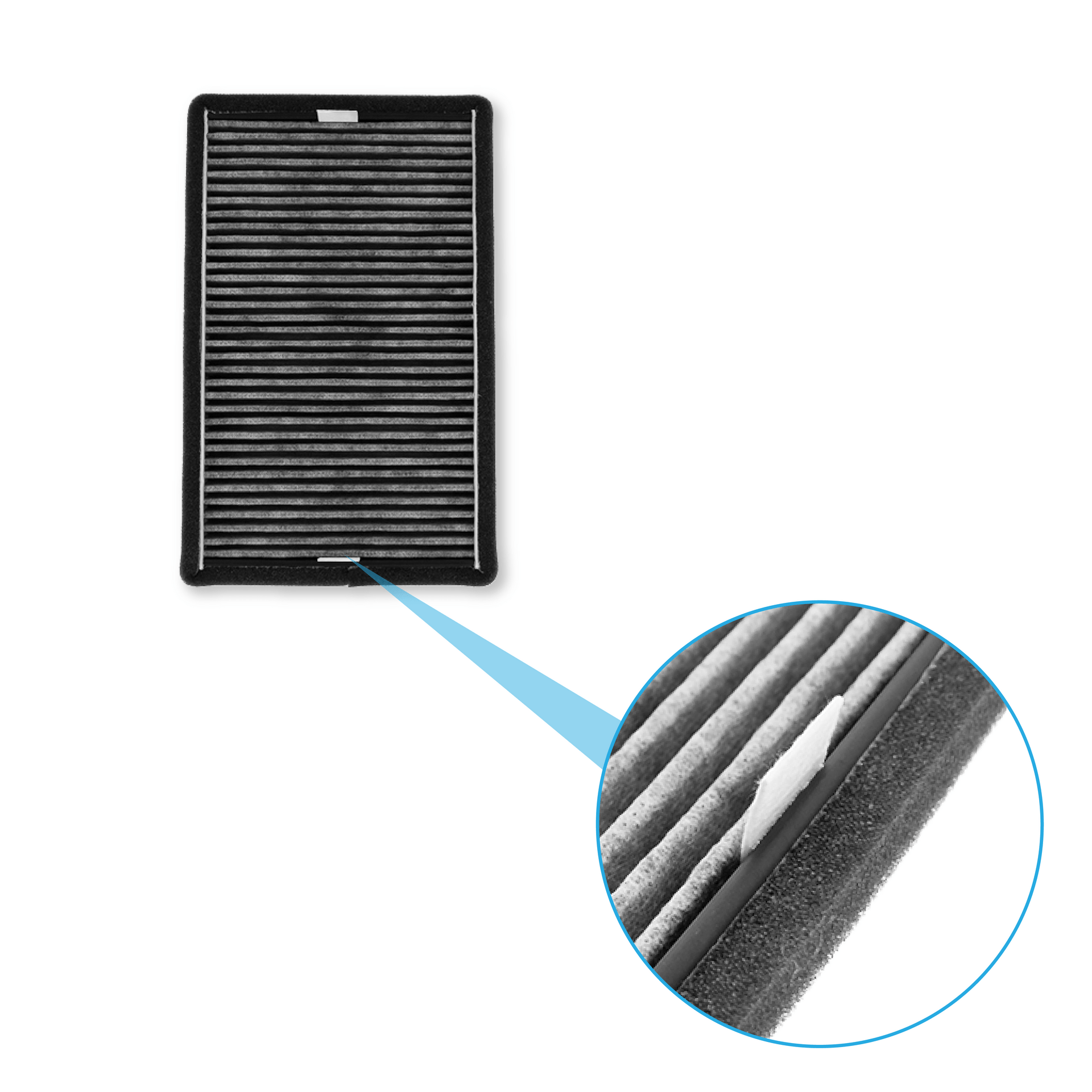 Filtro de carbono compatible con Miele DKF 19-P (x2)