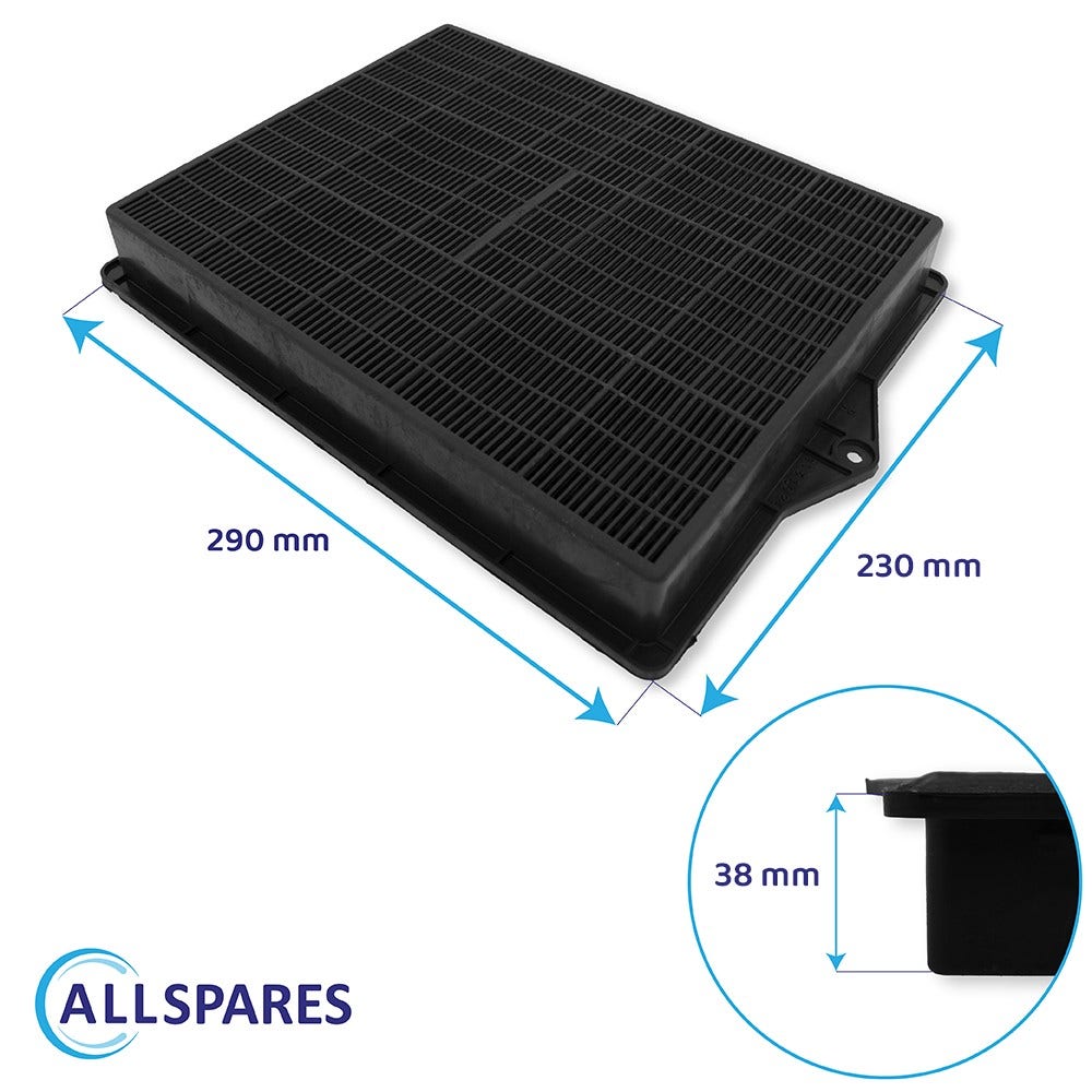 Filtro de carbono compatible con Alno Tipo 160 / E3CFE160