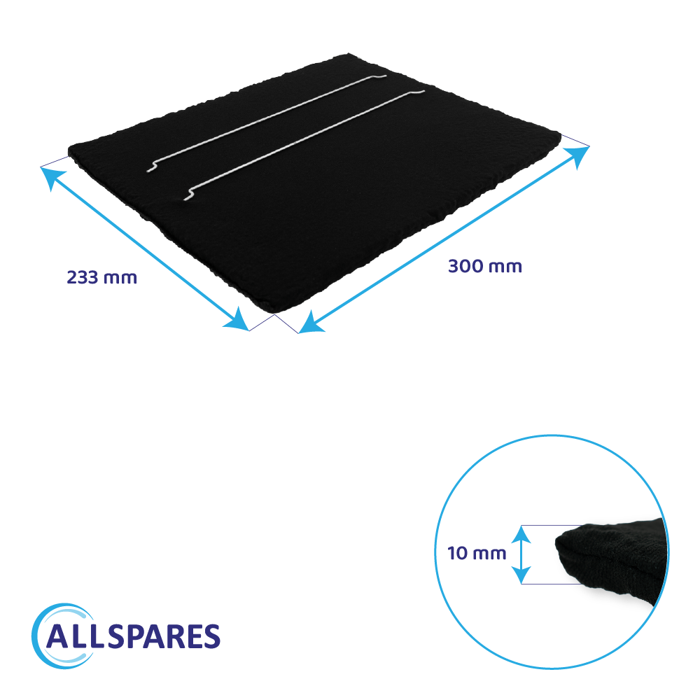 Filtro de carbono compatible con Roblin 112.0261.258 / F12 (2uds.)