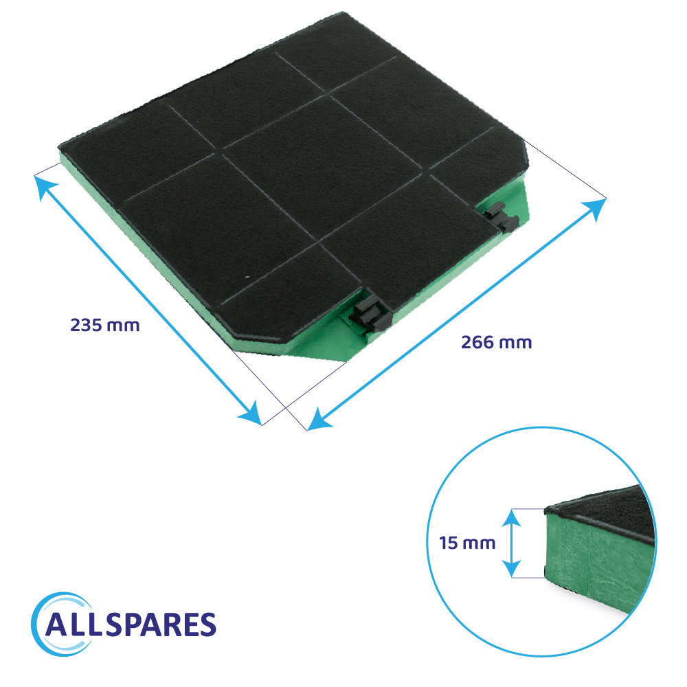 Filtro de carbono regenerable compatible con Franke 1120174992 / 112.0174.992