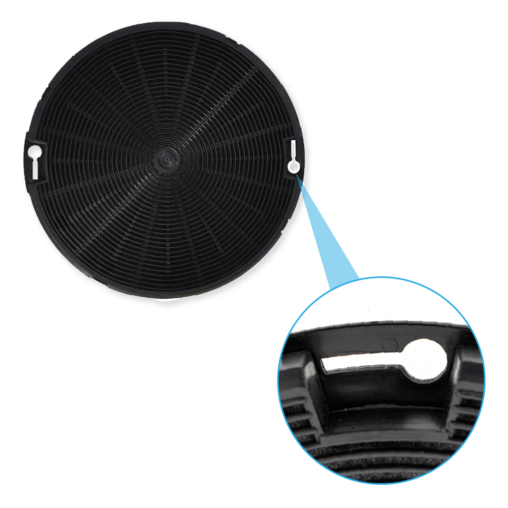 Filtro de carbono compatible con Arthur Martin MCFE09 / 9029800548 (x2)