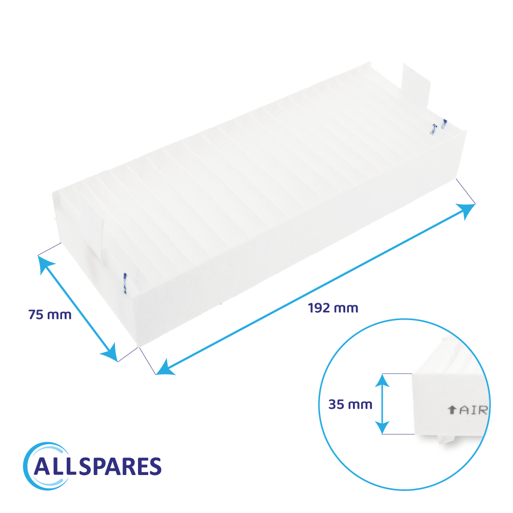 Filtro acústico compatible con Siemens 17004801 / HZ9VEDU0 (x4)