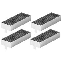 Filtro de carbono CleanAir compatible con Constructa 17004796 / CZ9VRCR0 (x4)