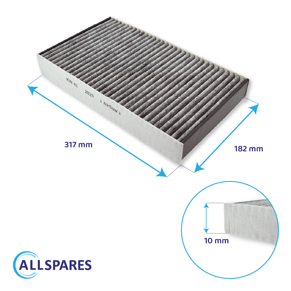 Filtro de carbono compatible con Miele DKF29 / 11292130