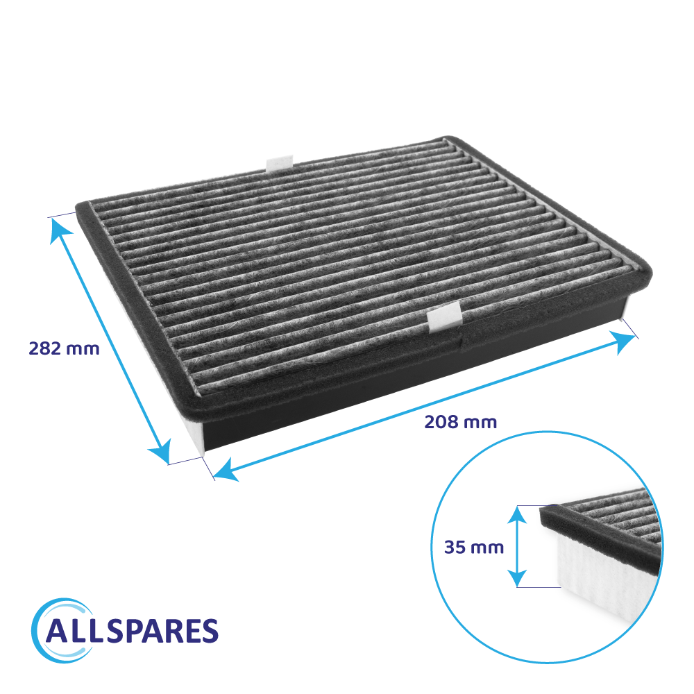 Filtro de carbono compatible con Miele Active AirClean DKF 36-P