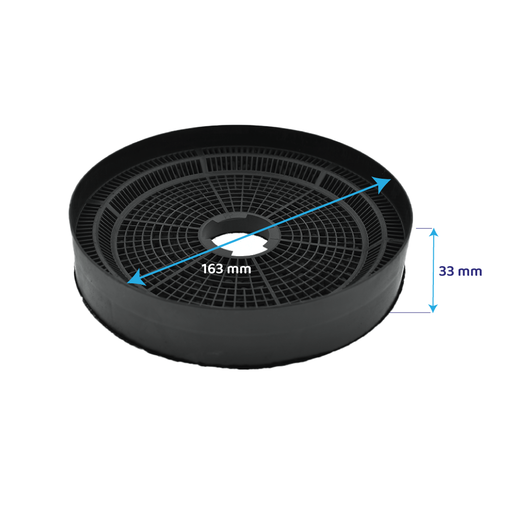 Filtro de carbono compatible con Juno OdourClean JDWK907S3 (x2)