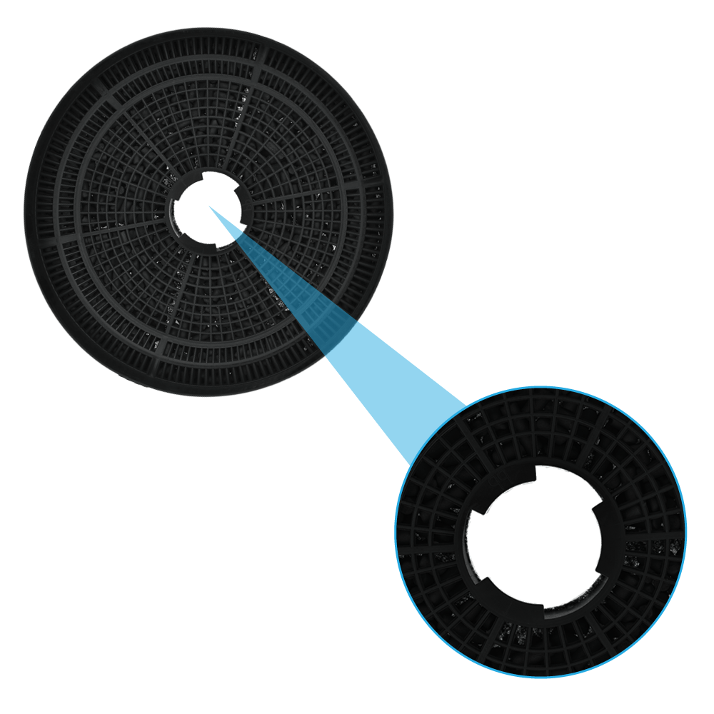 Filtro de carbono compatible con Juno OdourClean JDWK907S3 (x2)