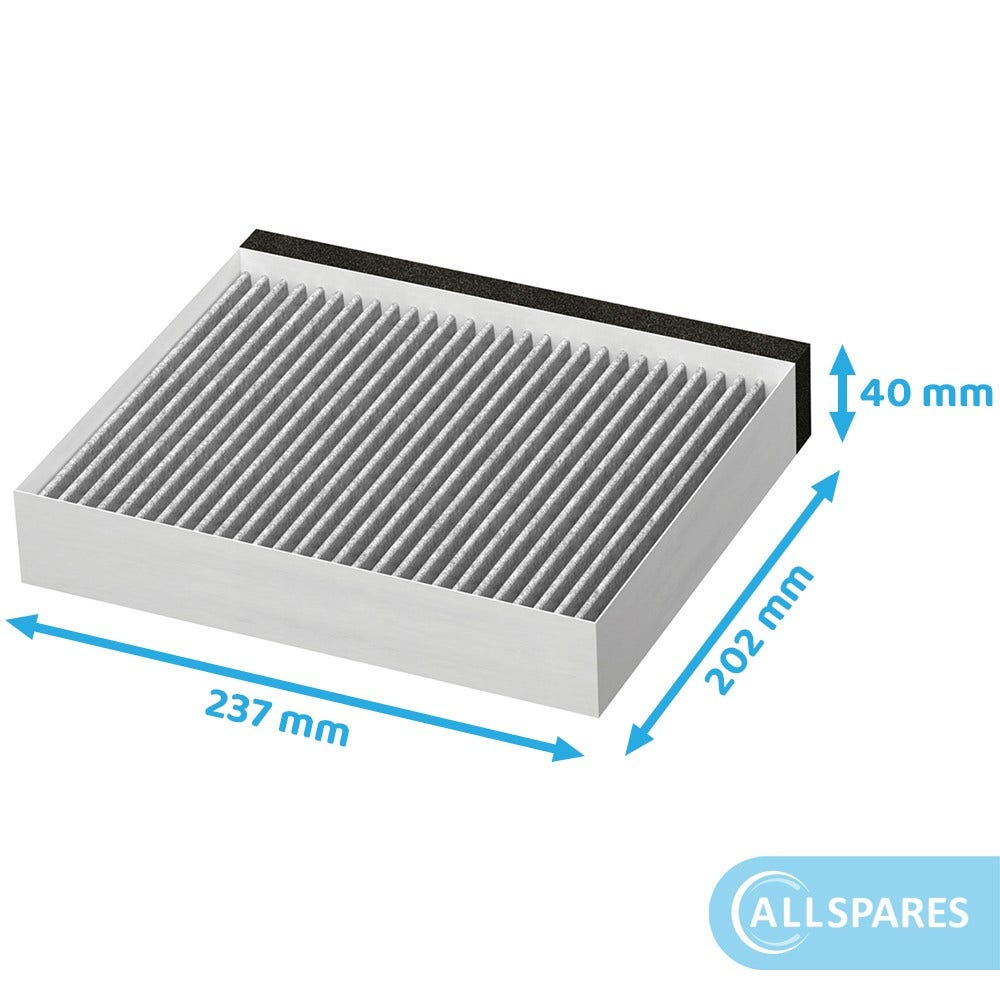 Filtro de carbono CleanAir compatible con Blaupunkt 11049701