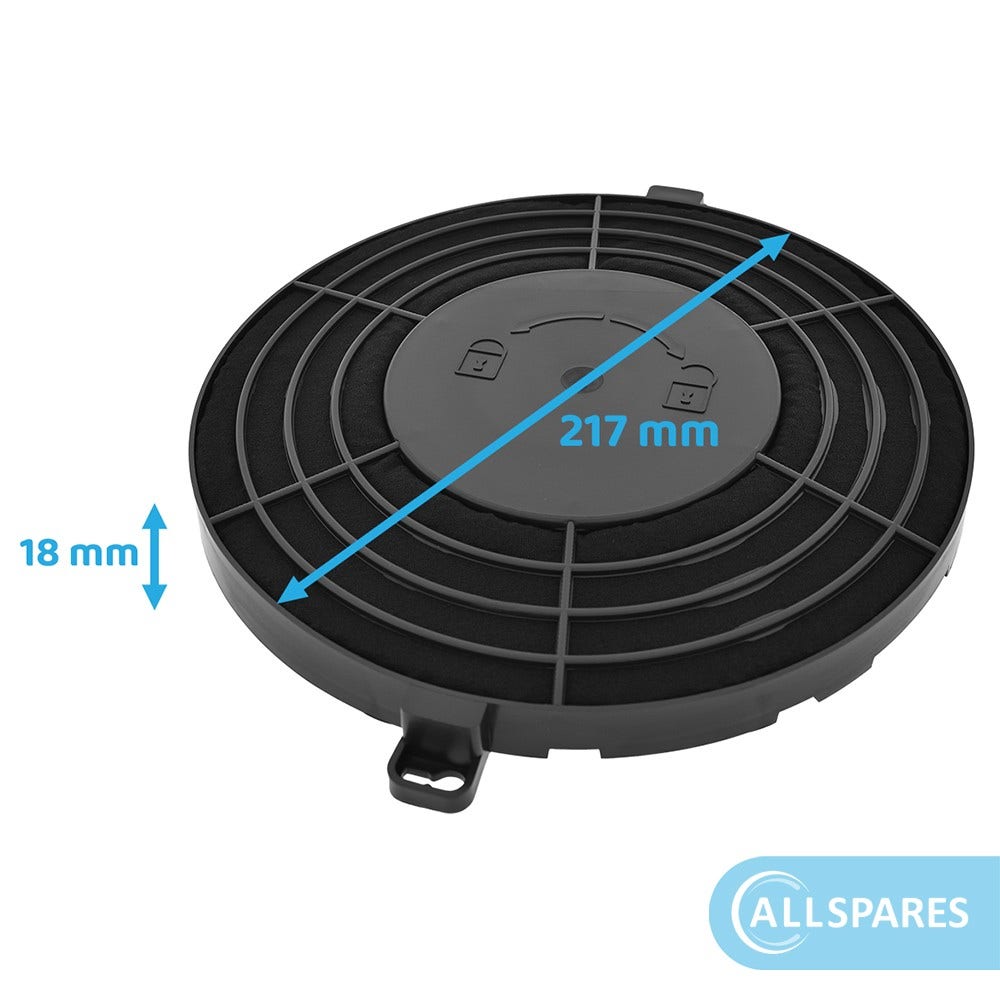 Filtro de carbono regenerable AllSpares Tipo 48 / Tipo 37 / AMC037