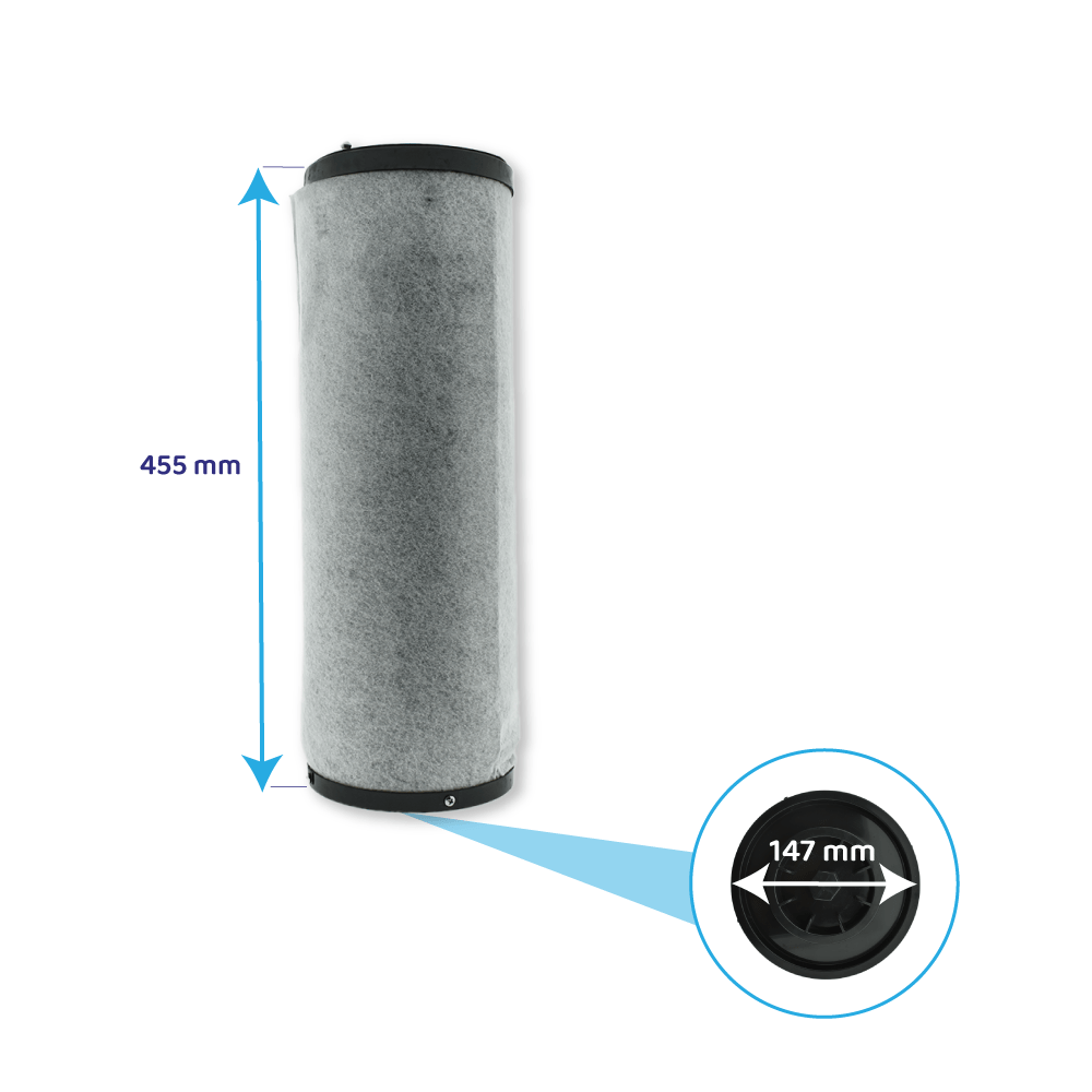 Filtro de carbono compatible con Bora ULB3AS (3uds.)