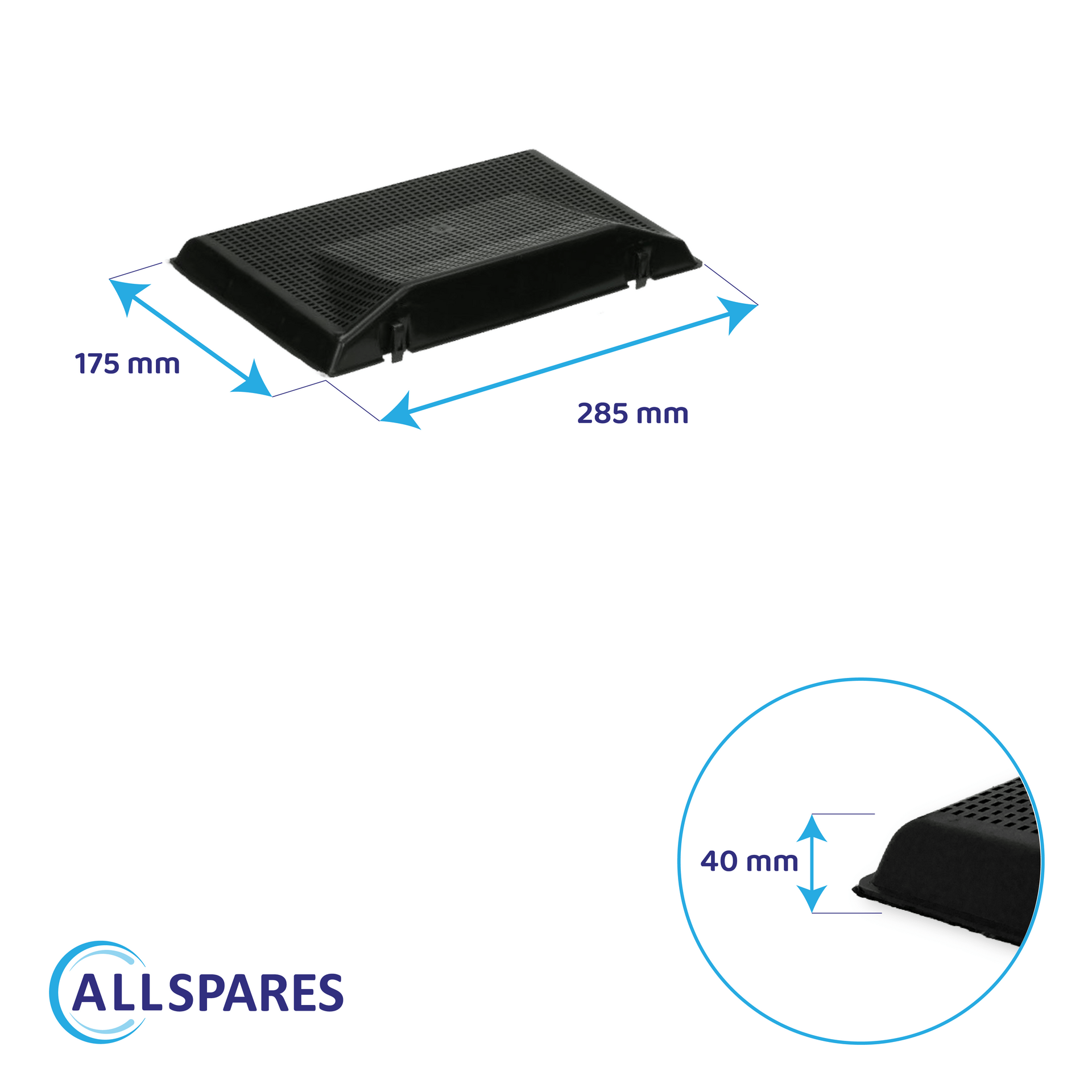 Filtro de carbono compatible con Type 37 / AMC962 / NYTTIG FIL 601 (x2)