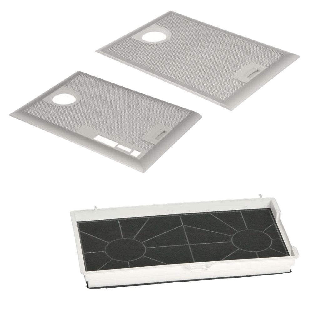 Filtro de carbono (1 ud.) + Filtro metálico (2 uds.) compatible con Bosch DHL555B