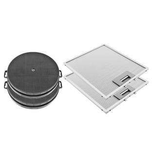 Set filtro de carbón (x2) + filtro metálico (x2) compatible con Brandt AD1070X