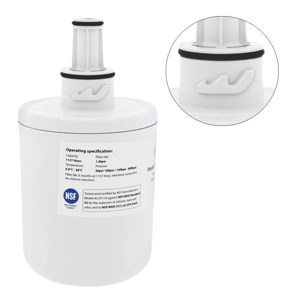 Filtro de agua frigorífico compatible con Samsung DA29-00003G / HAFIN2/EXP