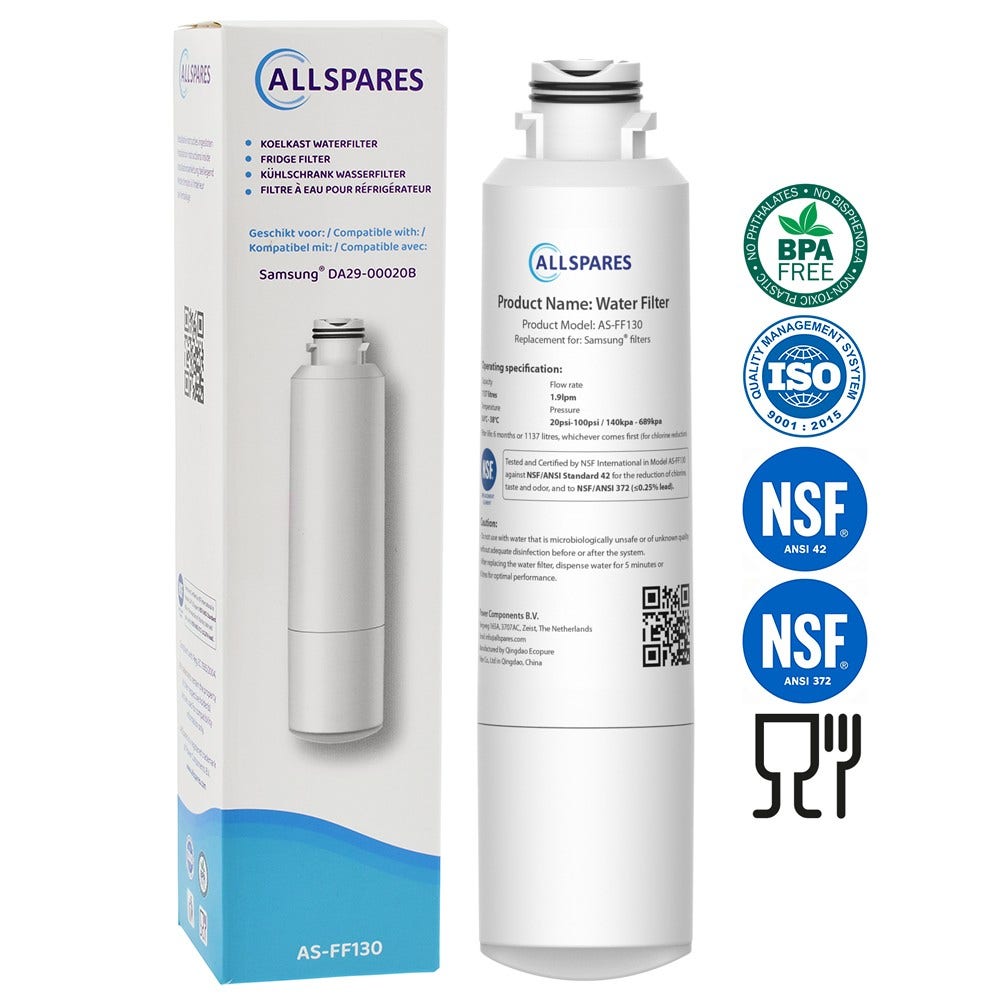 Filtro de agua frigorífico compatible con Samsung HAF-CIN/EXP / DA29-00020B