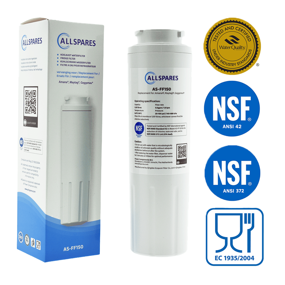 Filtro de agua frigorífico compatible con Maytag UKF8001