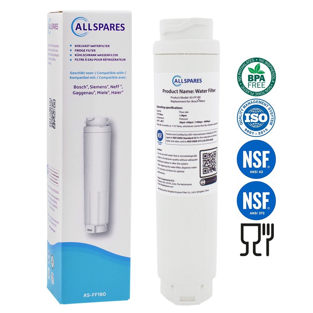 Filtro de agua frigorífico compatible con Gaggenau UltraClarity 11034151 / 11028820