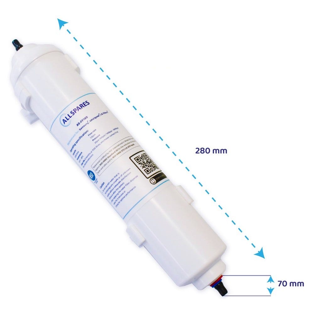 Filtro frigorífico compatible con Teka 81672545 / RLF749... / RLF 749...