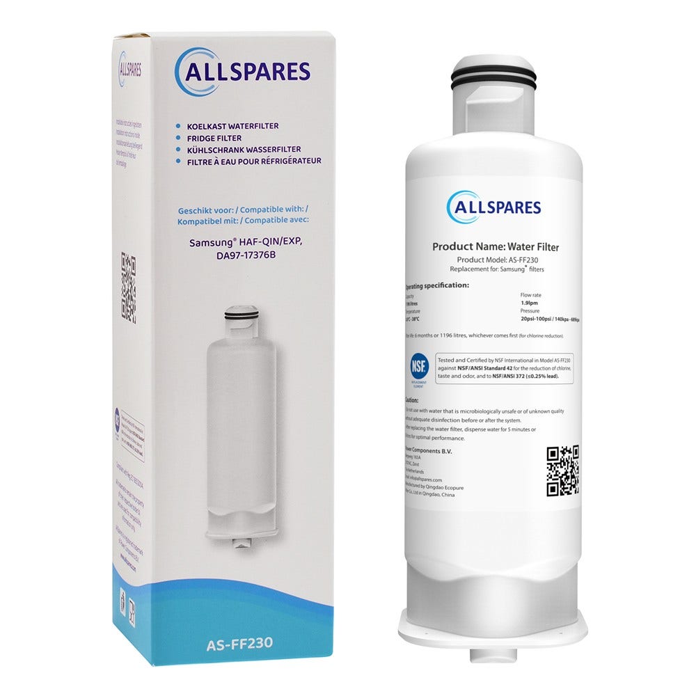 Kit de recambio filtro de aire + filtro de agua compatible con Samsung