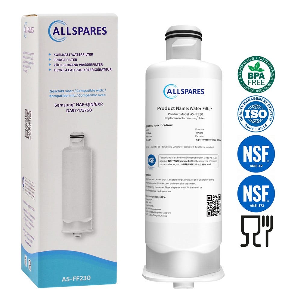 Filtro frigorífico compatible con Samsung DA97-17376B / HAF-QIN/EXP